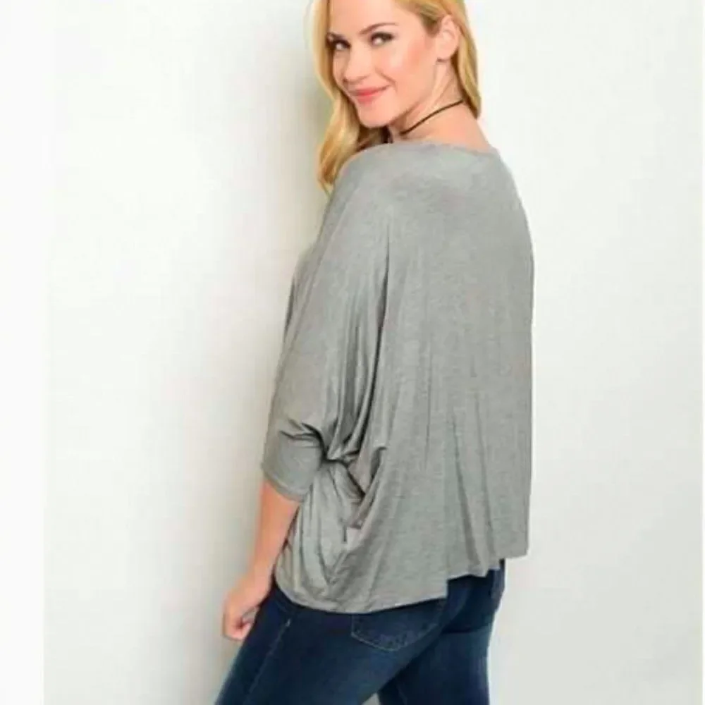 *Clearance* Hourglass Lilly Grey Top - Picture 3 of 3